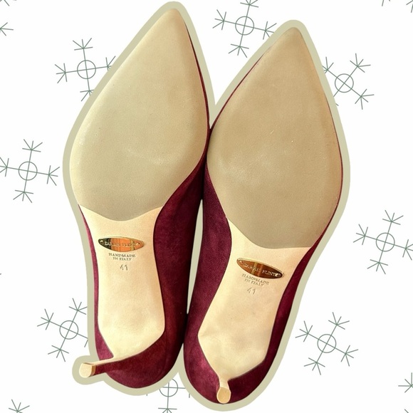 NWOT Sarah Flint ‘Perfect Pump 85’ in Cabernet Burgundy Suede Size 41 = Size 10 - Picture 9 of 12